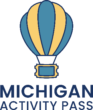 Michigan Activity Pass logo with hot air balloon