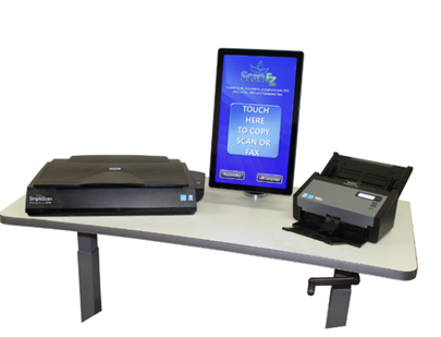 ScanEZ machine at the ScanEZ station